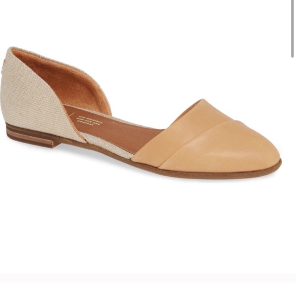 Toms Jutti women’s Jutti D’orsay flat in honey